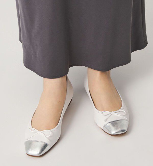 ODETTE E ODILE「【WEB限定】バレエコンビスクエア フラット10■&uarr;」|バレエシューズ|