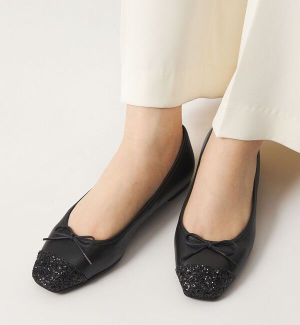 ODETTE E ODILE「【WEB限定】バレエコンビスクエア フラット10■&uarr;」|バレエシューズ|