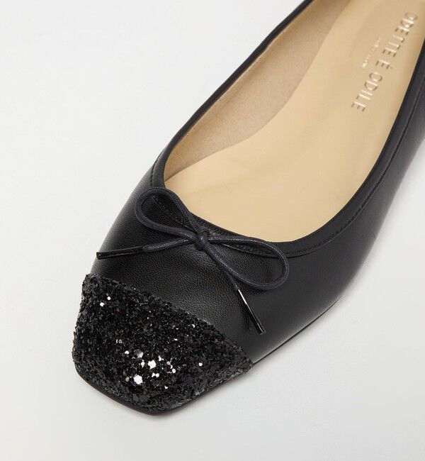 ODETTE E ODILE「【WEB限定】バレエコンビスクエア フラット10■&uarr;」|バレエシューズ|