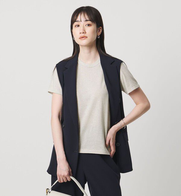 UNITED ARROWS「ラメ テンジク Tシャツ」|Tシャツ・カットソー|