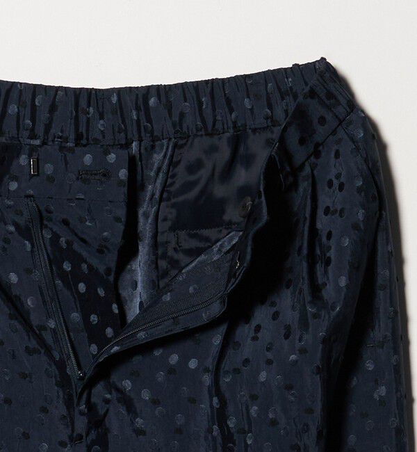 UNITED ARROWS「ドット サテン 2タック ワイドパンツ」|スラックス|