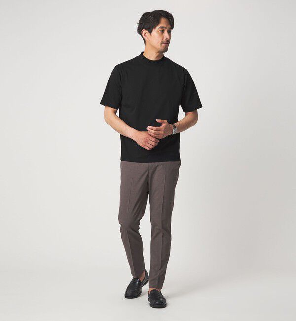UNITED ARROWS green label relaxing「【WEB限定】JUST fit デイリー モック 半袖 Ｔシャツ カットソー -吸水速乾・抗菌-」|Tシャツ・カットソー|