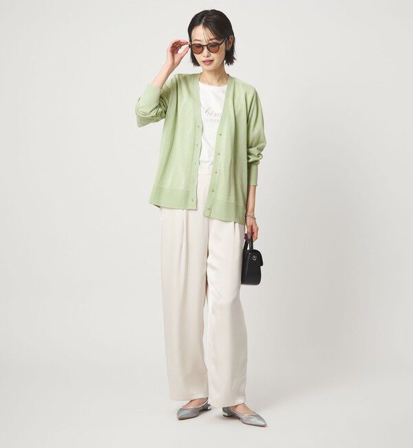 UNITED ARROWS green label relaxing「シャーリー Vネック ニット カーディガン ウォッシャブル」|カーディガン|