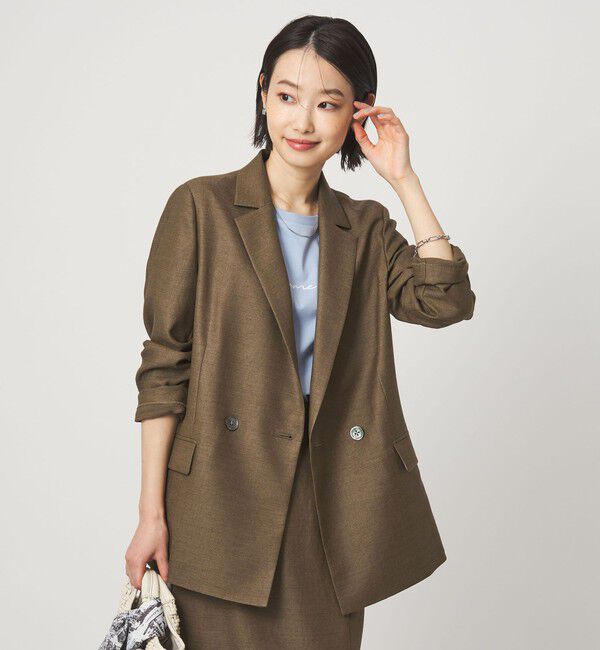 UNITED ARROWS green label relaxing「［size SHORTあり］リネンライク 2B ジャケット」|テーラードジャケット|