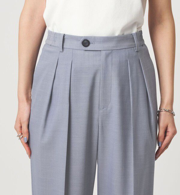 UNITED ARROWS green label relaxing「［size SHORT/TALLあり］Daily Chic コンフィ― ワイド パンツ」|スラックス|