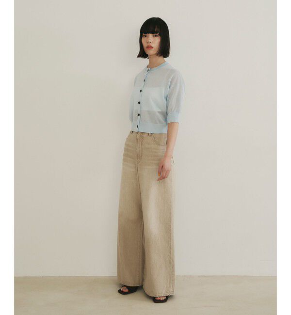 EMMEL REFINES「＜EMMEL REFINES＞EM  ソフト ワイド DNM パンツ」|チノ|BEIGE