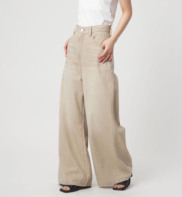 EMMEL REFINES「＜EMMEL REFINES＞EM  ソフト ワイド DNM パンツ」|チノ|