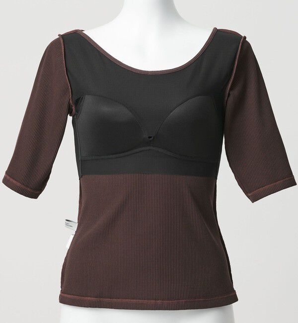 UNITED ARROWS green label relaxing「カップデザインネックTシャツ / カップインナー」|Tシャツ・カットソー|