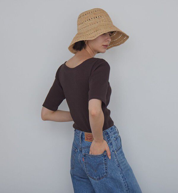 UNITED ARROWS green label relaxing「カップデザインネックTシャツ / カップインナー」|Tシャツ・カットソー|