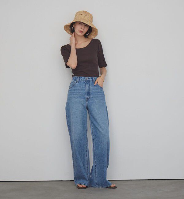 UNITED ARROWS green label relaxing「カップデザインネックTシャツ / カップインナー」|Tシャツ・カットソー|