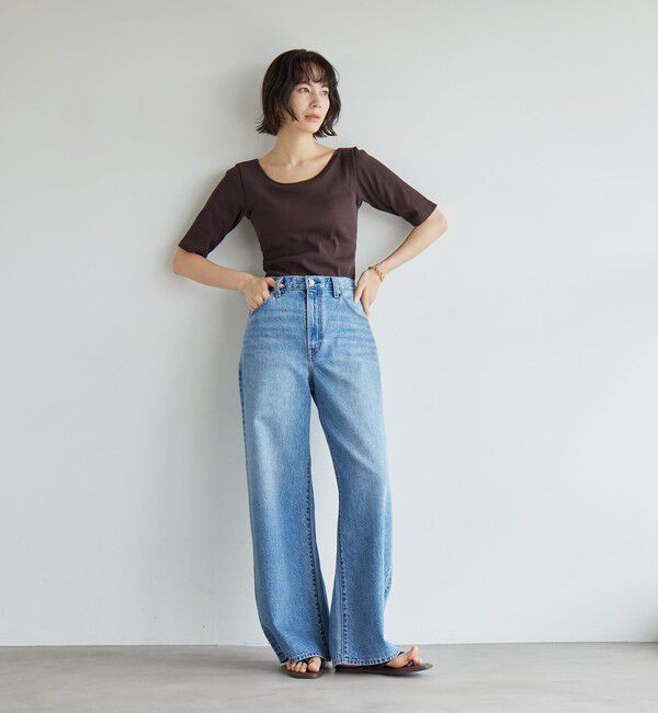 UNITED ARROWS green label relaxing「カップデザインネックTシャツ / カップインナー」|Tシャツ・カットソー|