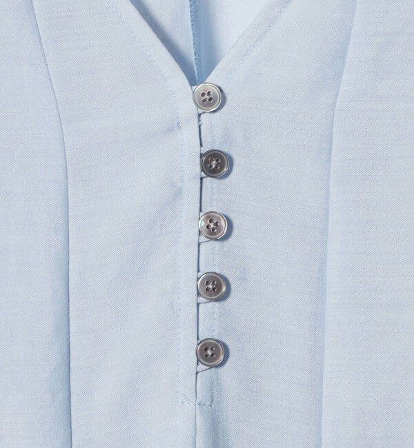 EMMEL REFINES「＜EMMEL REFINES＞EM パネルキリカエ ソデギャザー ブラウス」|シャツ・ブラウス|