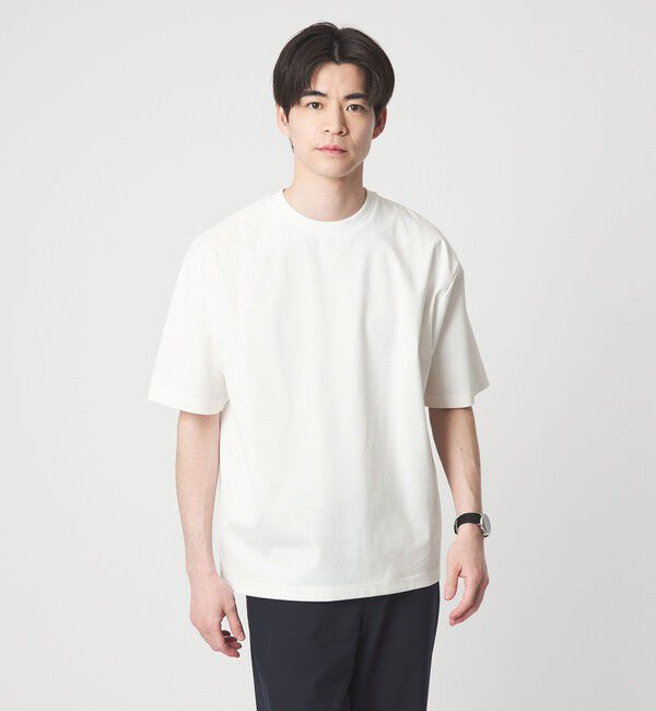 UNITED ARROWS green label relaxing「【WEB限定】JUST fit ポンチ 半袖 Tシャツ カットソー -汗染み防止-」|Tシャツ・カットソー|