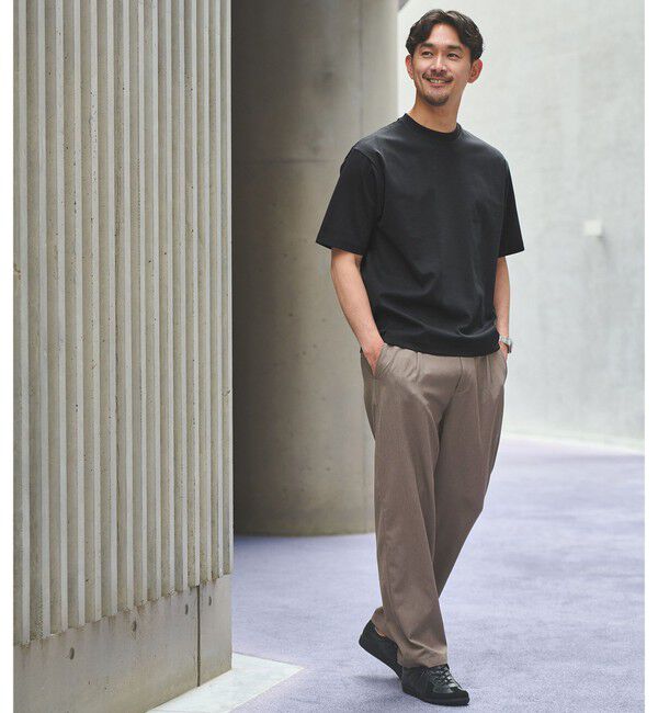 UNITED ARROWS green label relaxing「【WEB限定】JUST fit ポンチ 半袖 Tシャツ カットソー -汗染み防止-」|Tシャツ・カットソー|