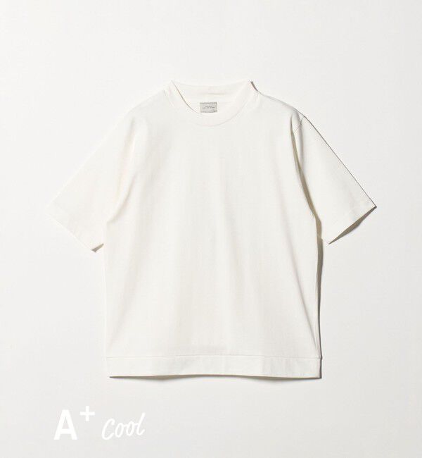 UNITED ARROWS green label relaxing「A+ COOL ビズ クルーネック カットソー Tシャツ -接触冷感・吸水速乾-」|Tシャツ・カットソー|WHITE