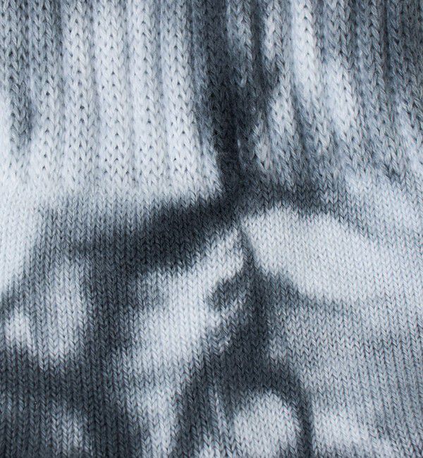 BEAUTY&YOUTH UNITED ARROWS「ツーライン パイル クルー タイダイ ソックス」|ソックス|