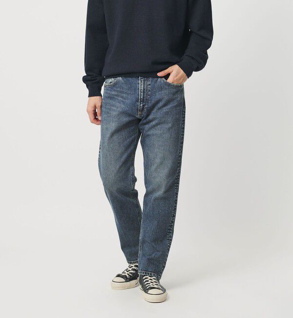 BEAUTY&YOUTH UNITED ARROWS「L&infin;Plus シェービング 5ポケット デニム パンツ NO.3」|チノ|COBALT