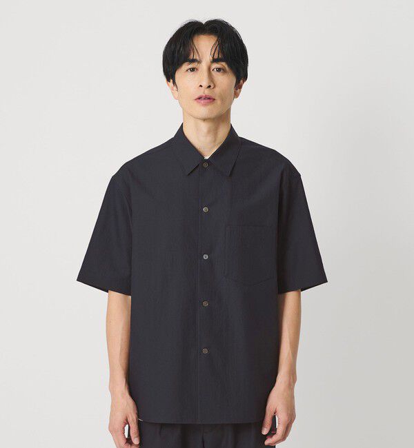 BEAUTY&YOUTH UNITED ARROWS「KOMATSU PACK キャンプカラー ショートスリーブ シャツ GRANDE型 セットアップ対応 撥水 ウォッシャブル」|シャツ・ブラウス|