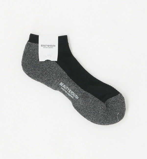 BEAUTY&YOUTH UNITED ARROWS「コンフォート パイル アンクル ソックス」|ソックス|BLACK