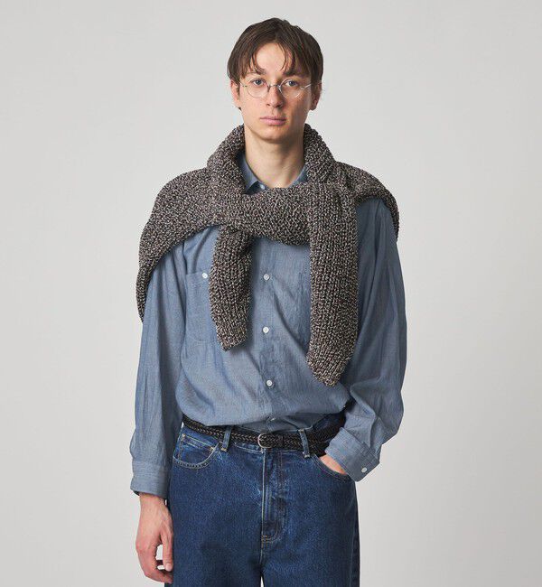 STEVEN ALAN「＜Steven Alan＞ シアーデニム レギュラーカラー シャツ LOOSE」|シャツ・ブラウス|