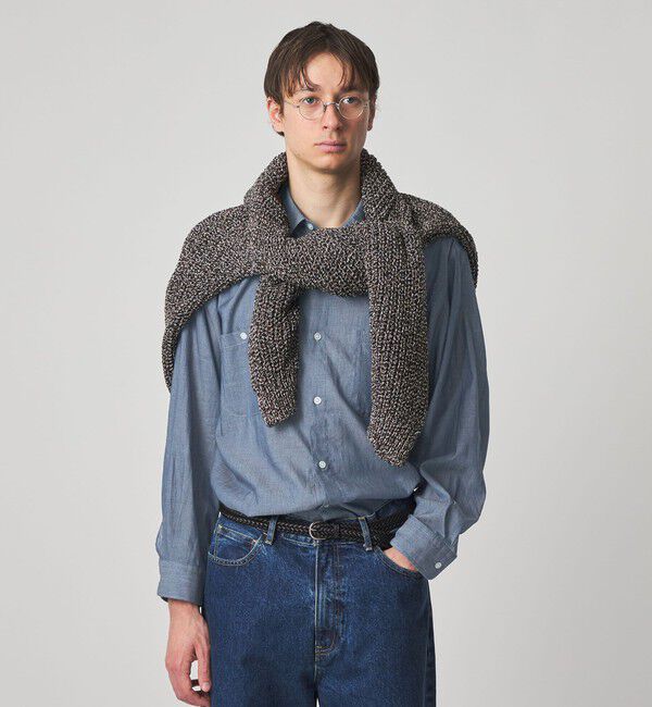 STEVEN ALAN「＜Steven Alan＞ シアーデニム レギュラーカラー シャツ LOOSE」|シャツ・ブラウス|