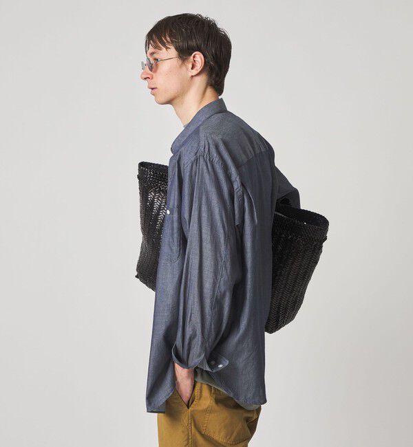 STEVEN ALAN「＜Steven Alan＞ シアーデニム レギュラーカラー シャツ LOOSE」|シャツ・ブラウス|