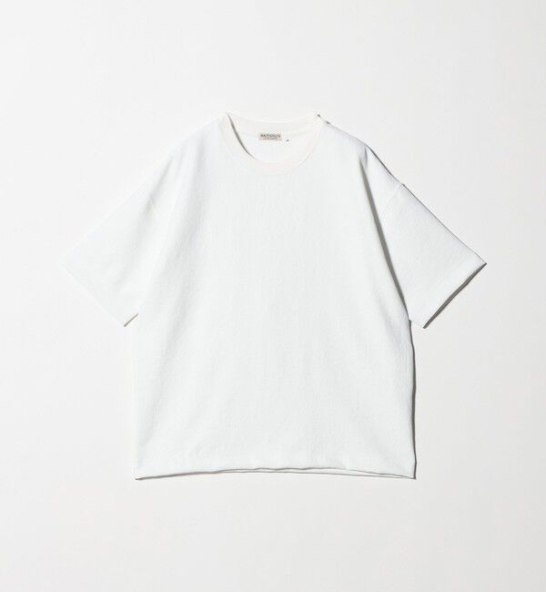 BEAUTY&YOUTH UNITED ARROWS「フュージョンツイル クルーネック Tシャツ UVカット 透け防止 ストレッチ 」|Tシャツ・カットソー|WHITE