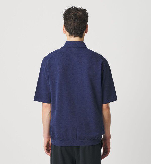BEAUTY&YOUTH UNITED ARROWS「KNITEE クリンプコットン ニット ポロシャツ ウォッシャブル」|ニット・セーター|