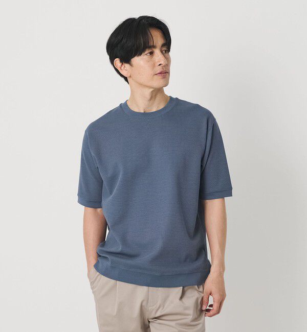 BEAUTY&YOUTH UNITED ARROWS「ライト ダブルフェイス ジオメ クルーネック Tシャツ 抗菌防臭」|Tシャツ・カットソー|ROYAL