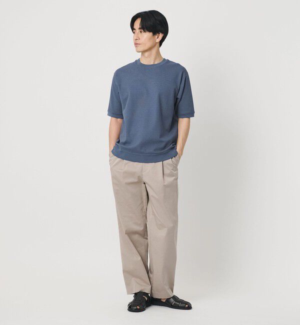 BEAUTY&YOUTH UNITED ARROWS「ライト ダブルフェイス ジオメ クルーネック Tシャツ 抗菌防臭」|Tシャツ・カットソー|