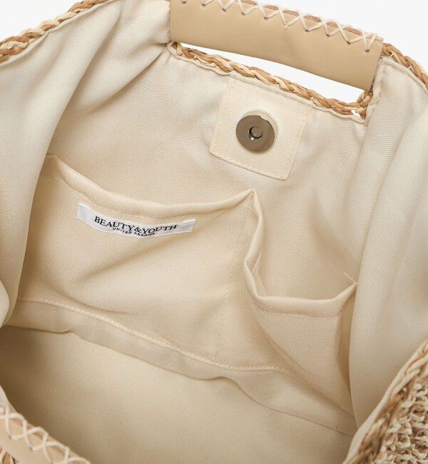 BEAUTY&YOUTH UNITED ARROWS「ペーパー スクエア レザーハンドル ショルダーバッグ 2WAY」|ショルダー・メッセンジャー|