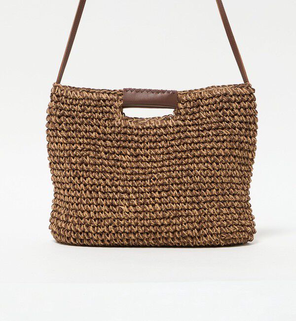 BEAUTY&YOUTH UNITED ARROWS「ペーパー スクエア レザーハンドル ショルダーバッグ 2WAY」|ショルダー・メッセンジャー|