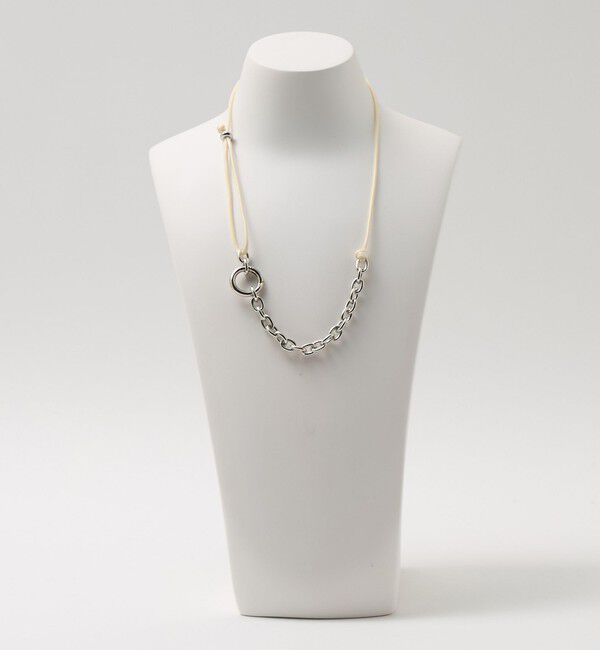 BEAUTY&YOUTH UNITED ARROWS「コード&times;メタルチェーン コンビ チョーカー ネックレス」|ネックレス|