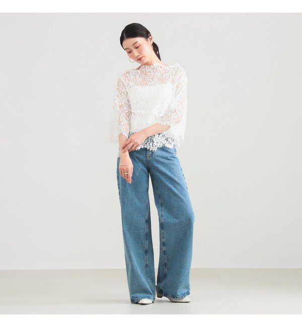 Demi-Luxe BEAMS 「リバーレース ブラウス」|シャツ・ブラウス|