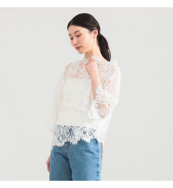 Demi-Luxe BEAMS 「リバーレース ブラウス」|シャツ・ブラウス|
