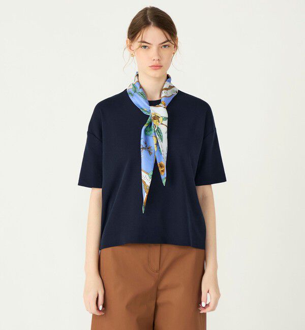 Ballsey「【別注】manipuri for Ballsey  MANIPURI COMBI スカーフプルオーバー」|ニット・セーター|