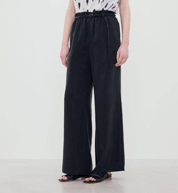 DES PRES「フィブリルキュプラポリ ロングベルデッドギャザーパンツ」|その他|