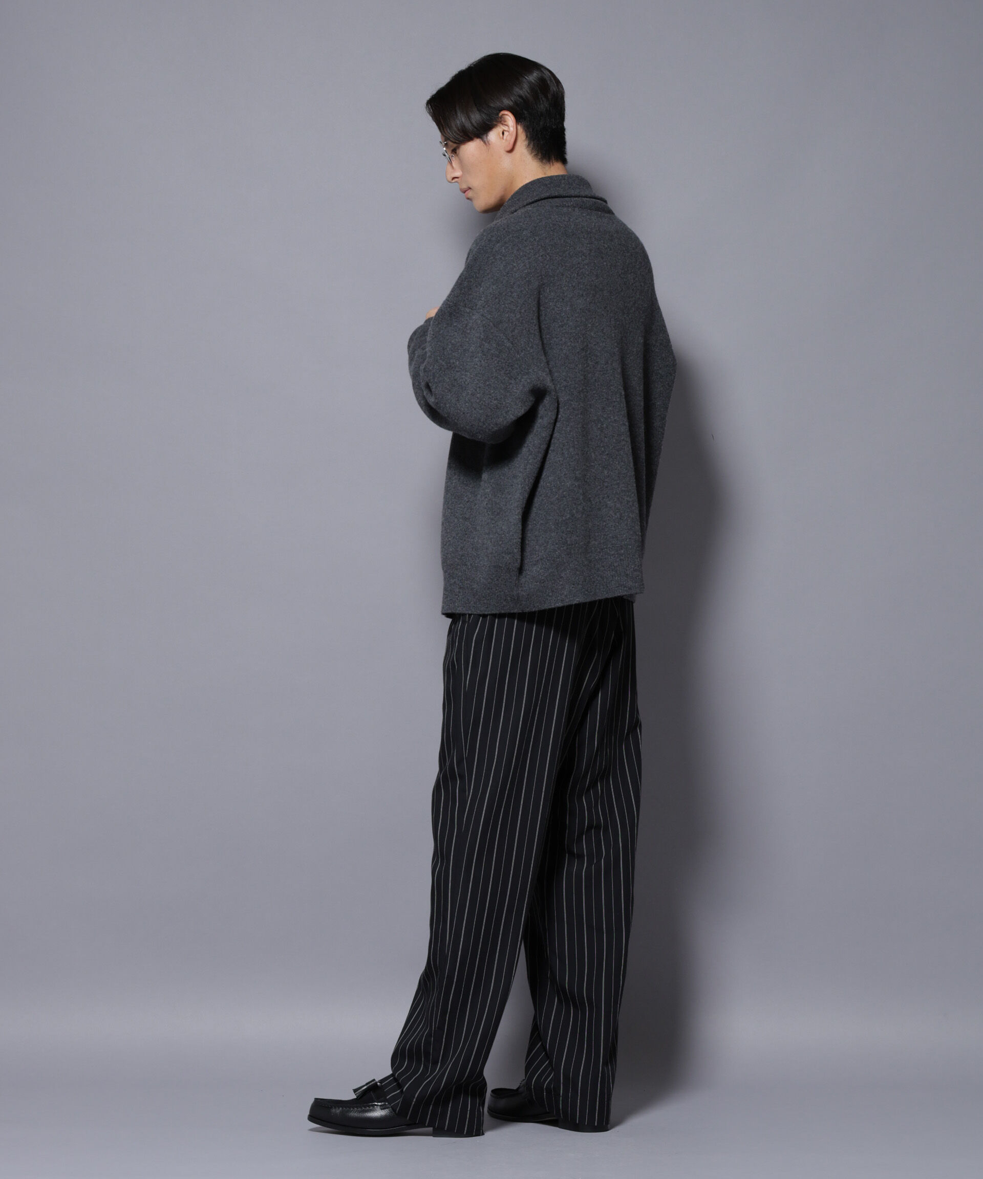 nano･universe「ウールカシミヤドライバーズニット」|ニット・セーター|