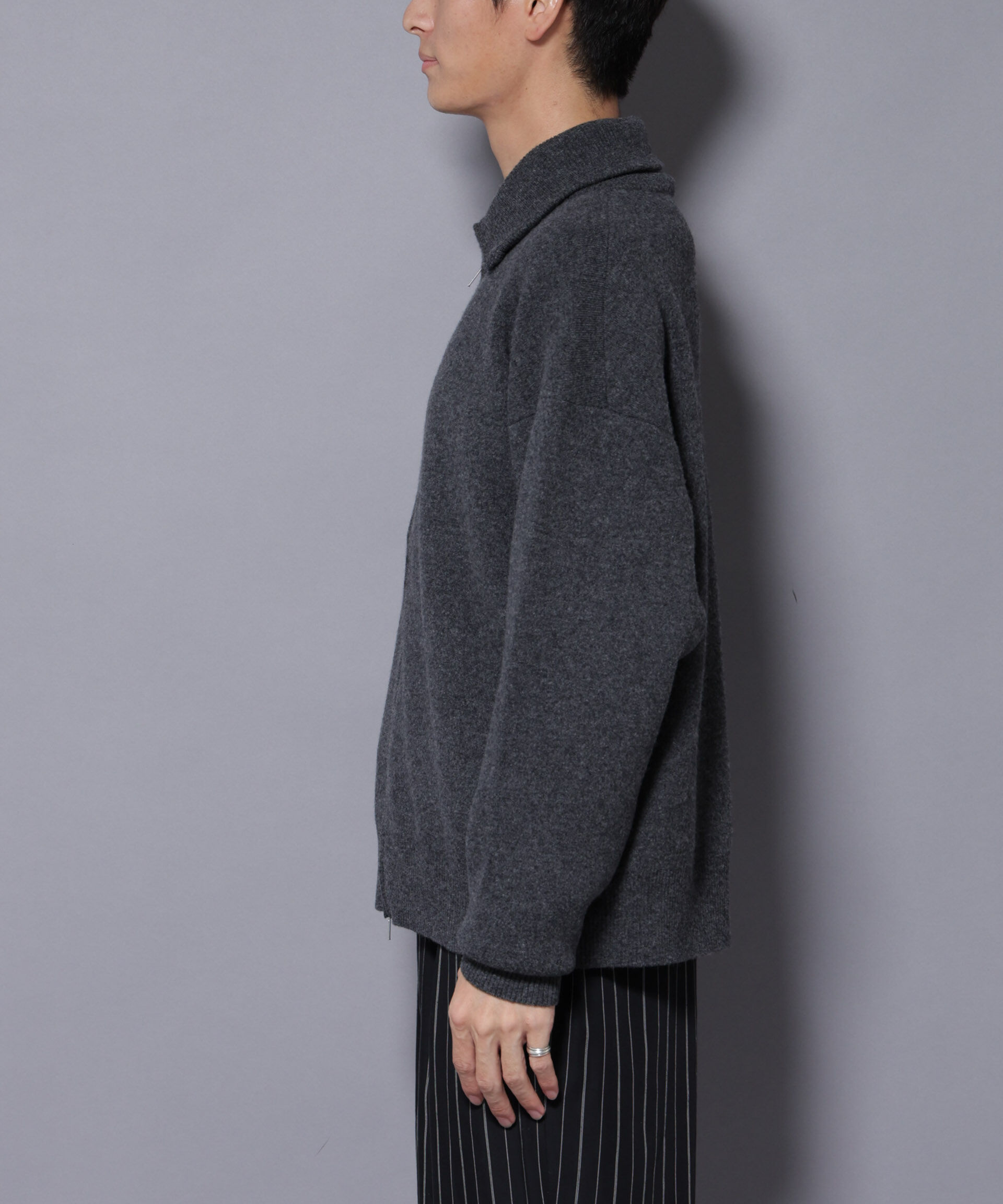 nano･universe「ウールカシミヤドライバーズニット」|ニット・セーター|