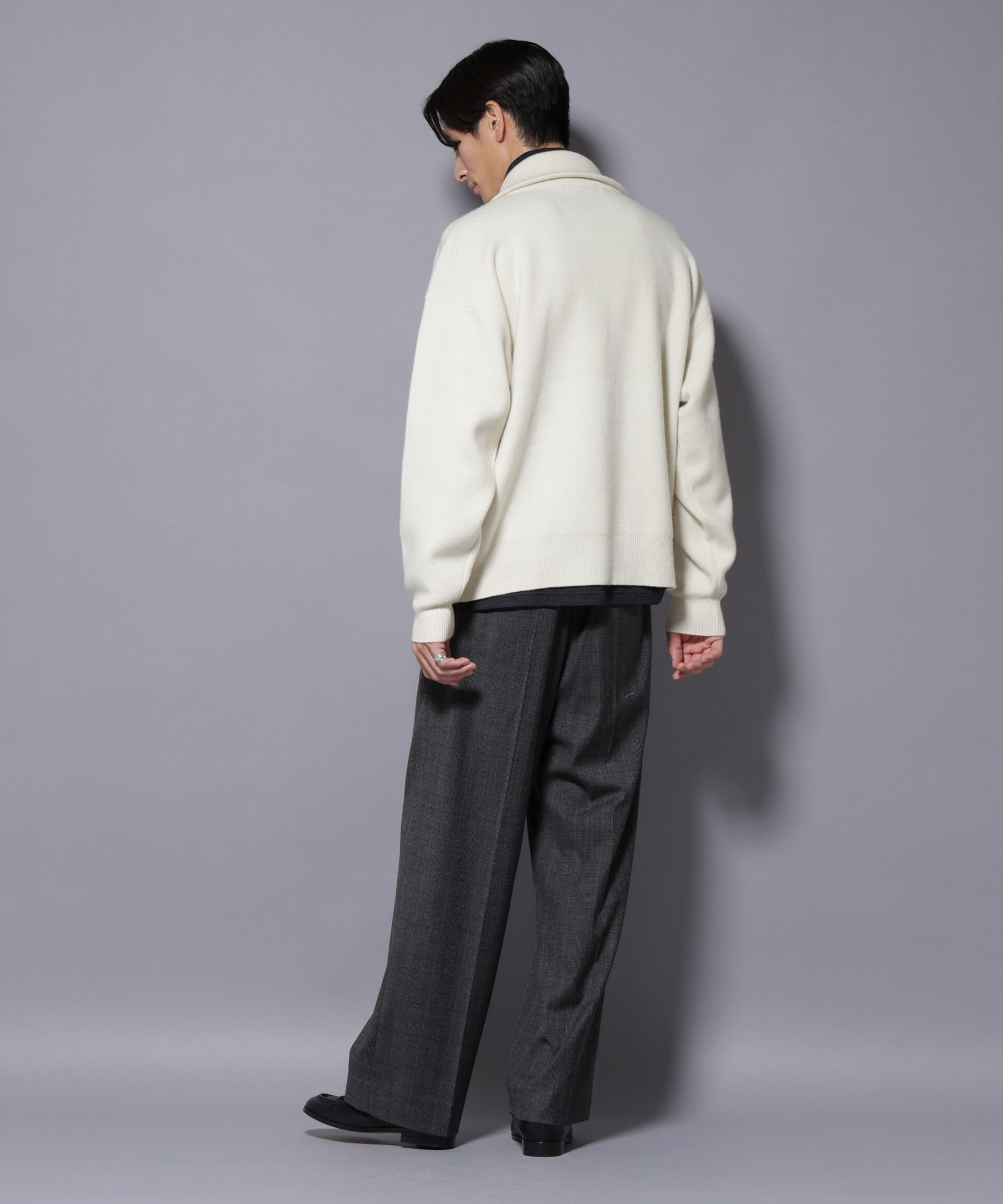 nano･universe「ウールカシミヤドライバーズニット」|ニット・セーター|