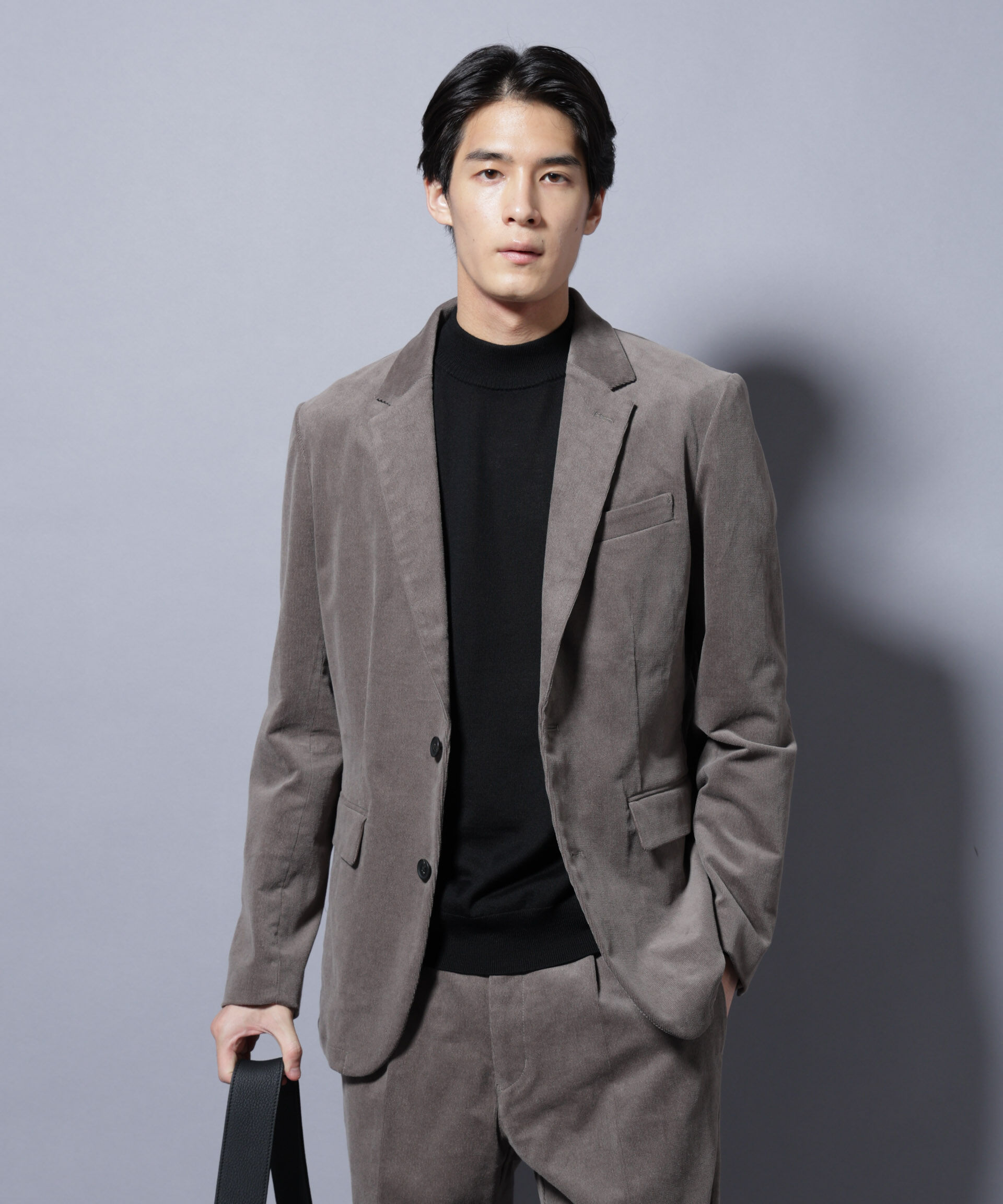 nano･universe「「Damerino」コットンコーデュロイストレッチセットアップ」|スーツ|