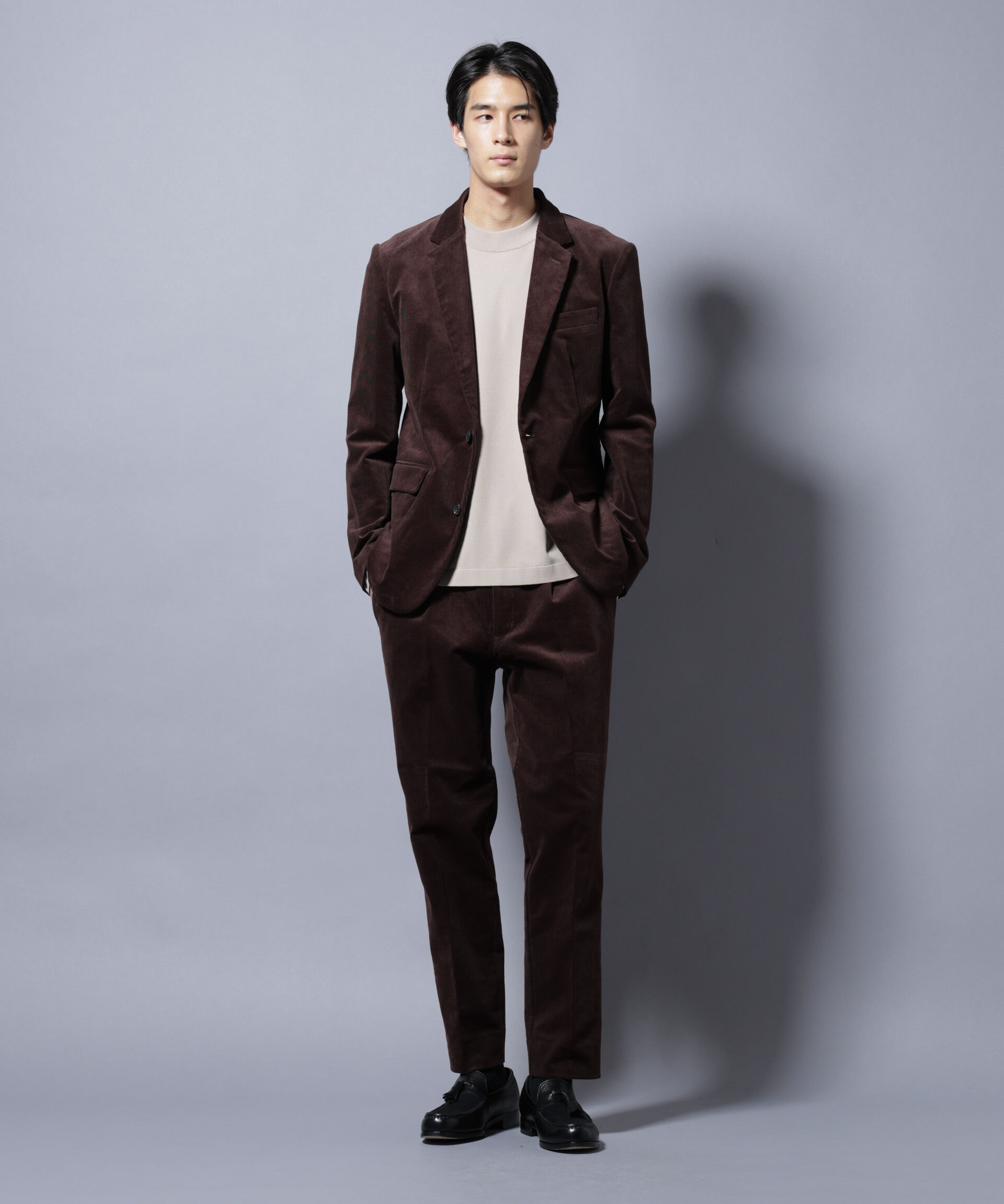 nano･universe「「Damerino」コットンコーデュロイストレッチセットアップ」|スーツ|