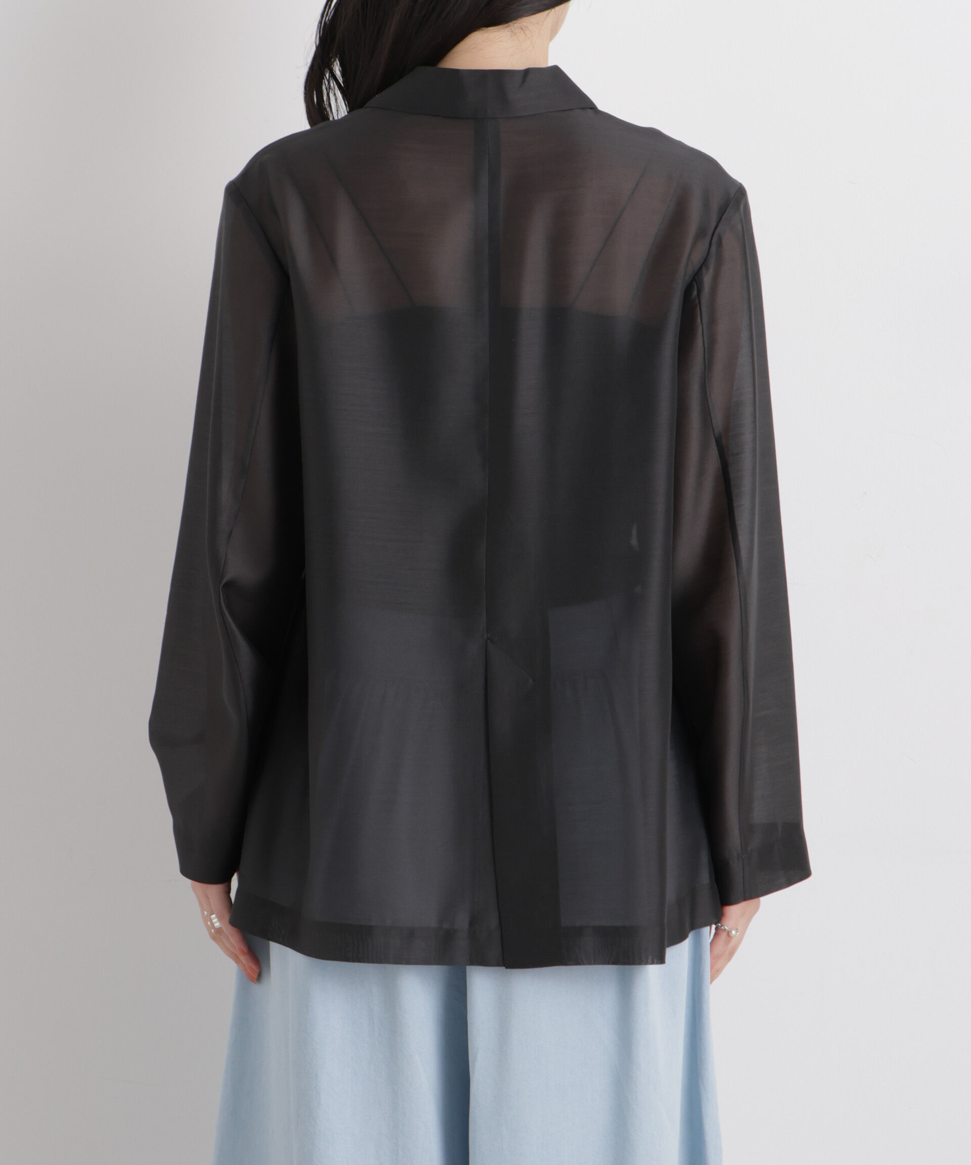 nano･universe「シアーテーラードオーバージャケット」|テーラードジャケット|