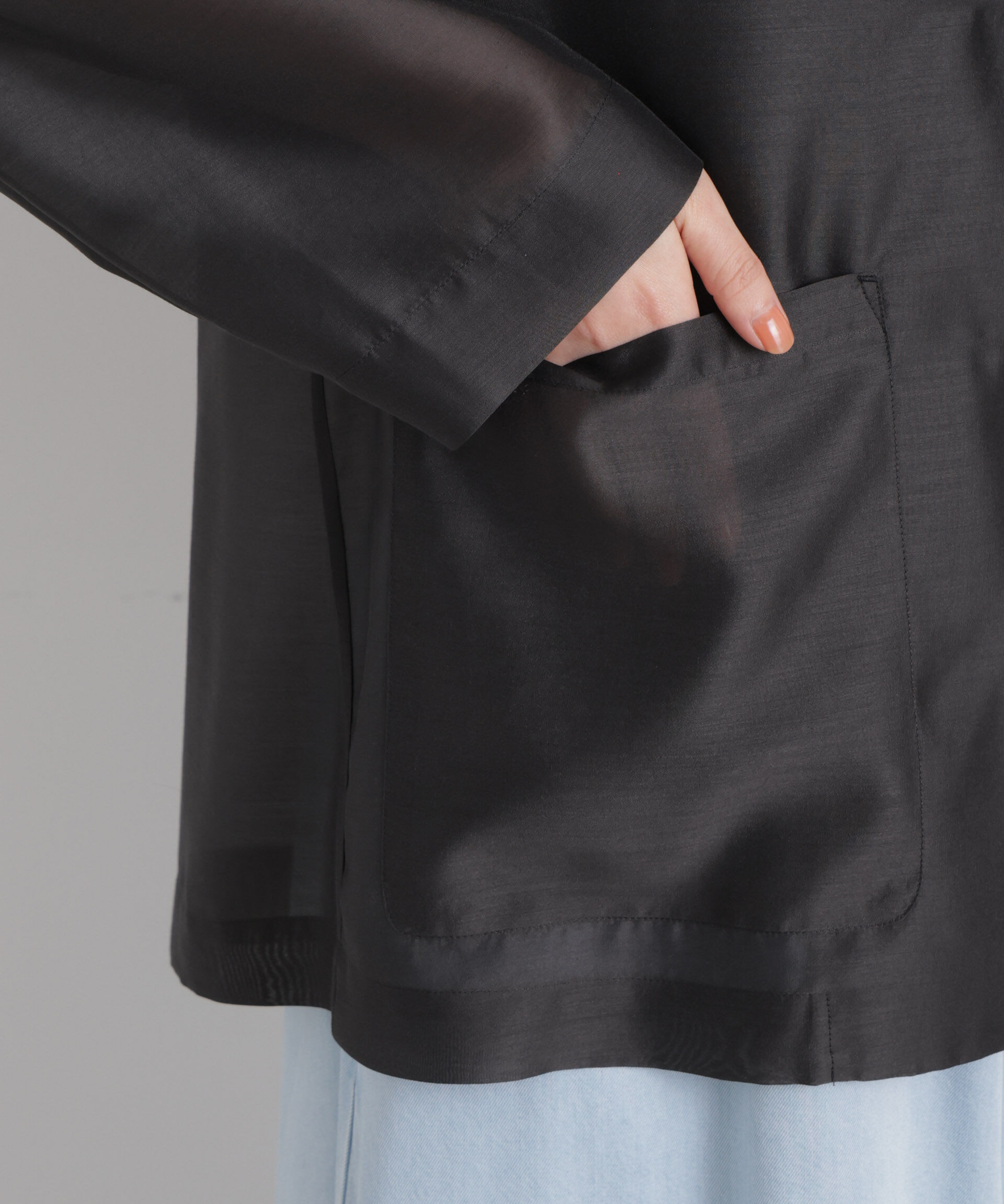 nano･universe「シアーテーラードオーバージャケット」|テーラードジャケット|