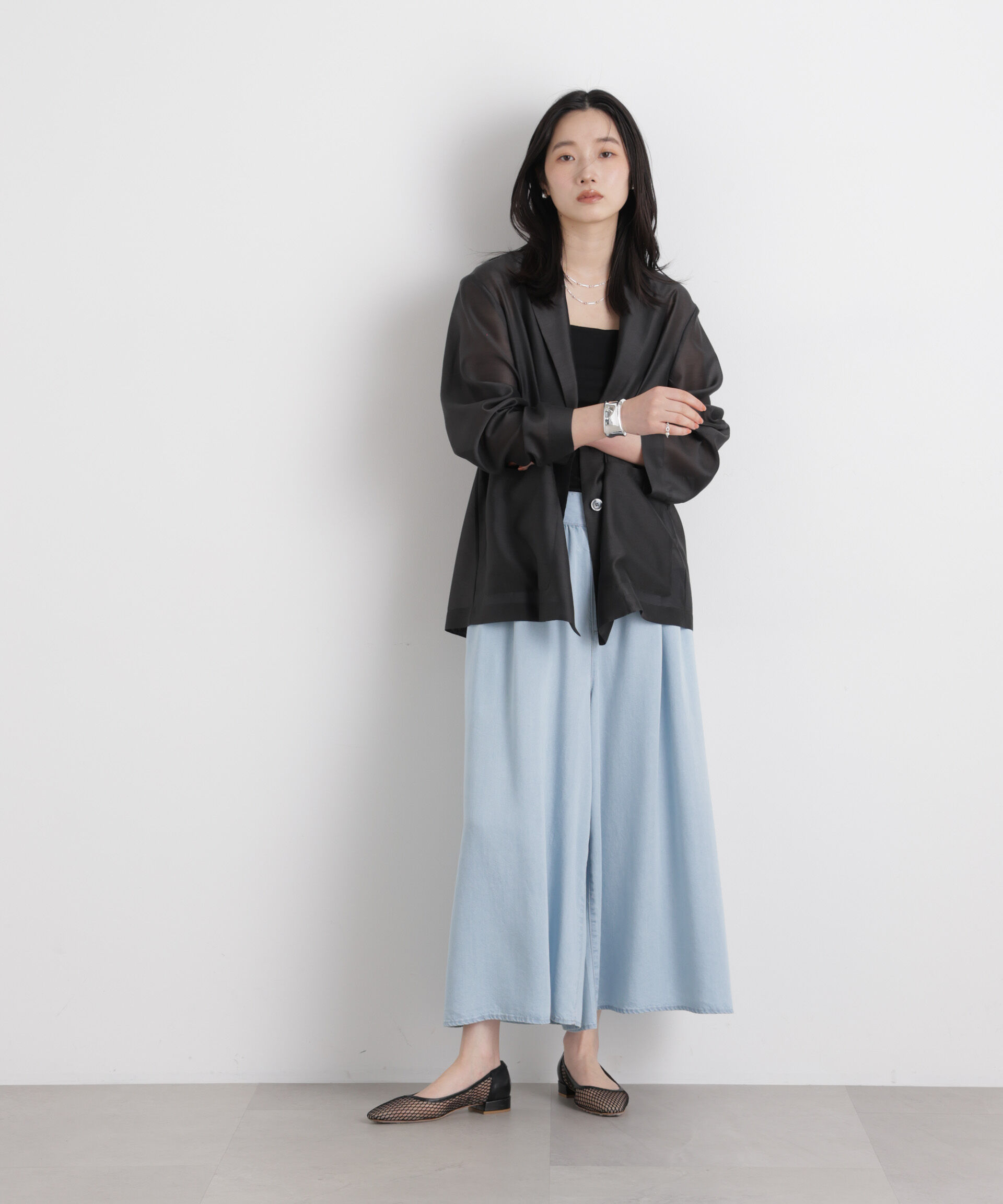 nano･universe「シアーテーラードオーバージャケット」|テーラードジャケット|