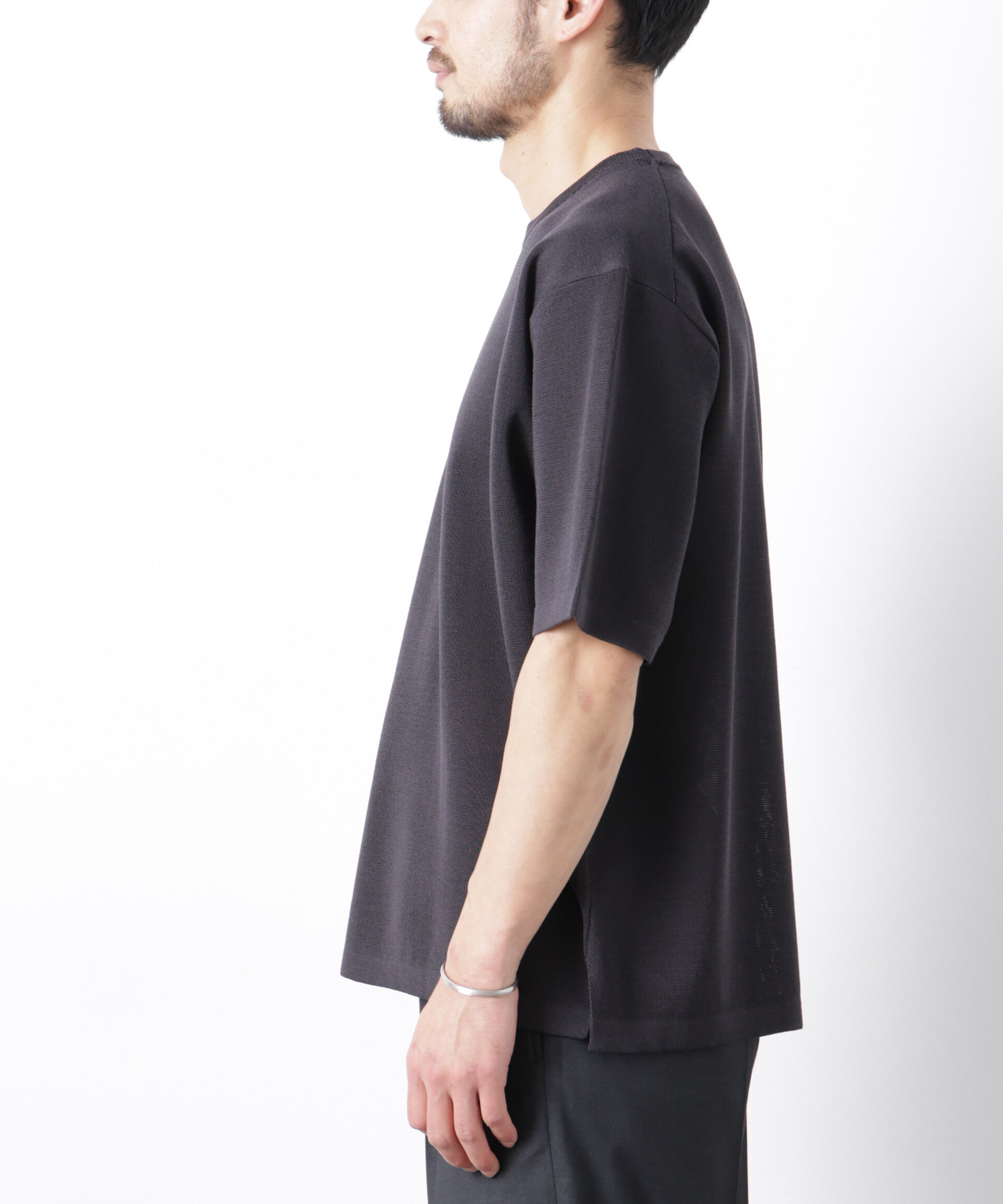 nano･universe「12ゲージドライニットTシャツ 半袖」|ニット・セーター|