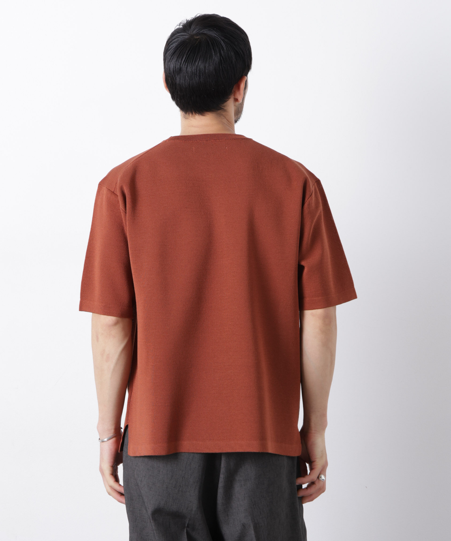 nano･universe「12ゲージドライニットTシャツ 半袖」|ニット・セーター|