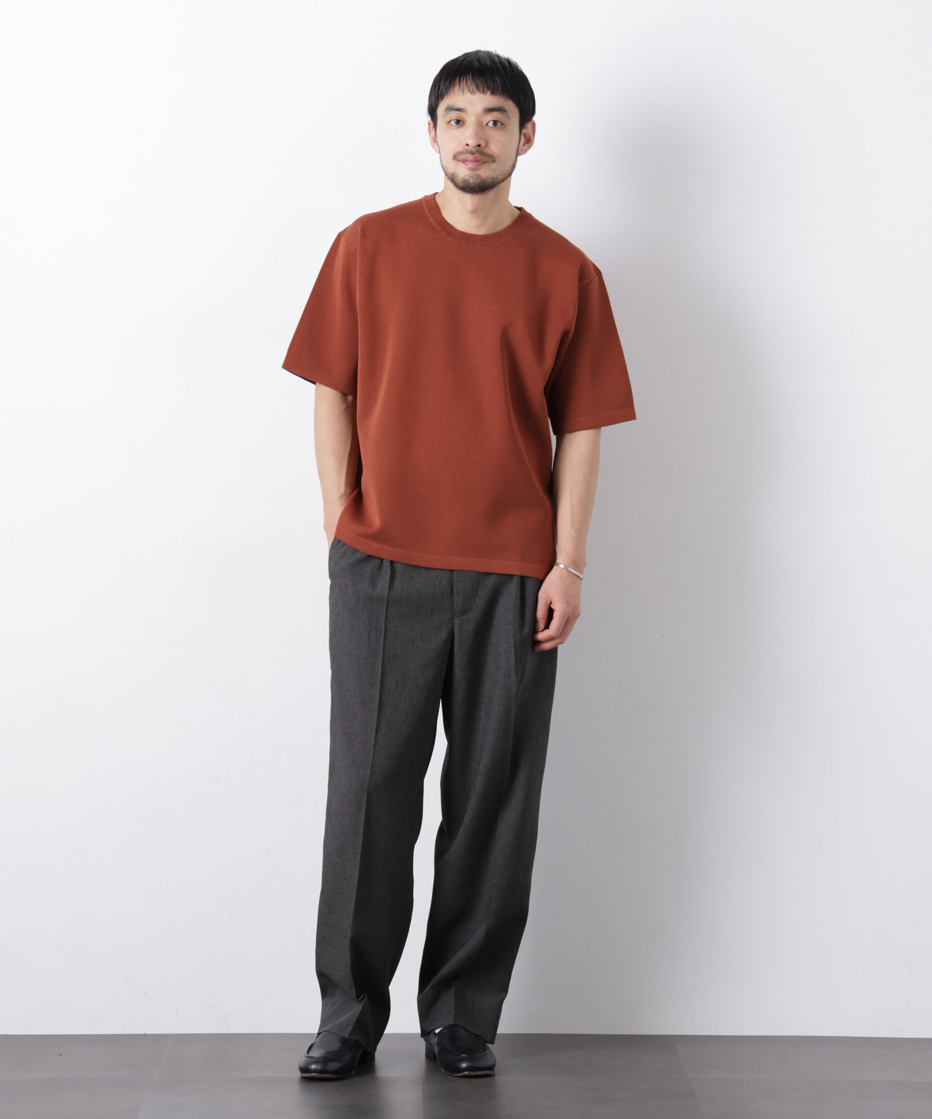 nano･universe「12ゲージドライニットTシャツ 半袖」|ニット・セーター|