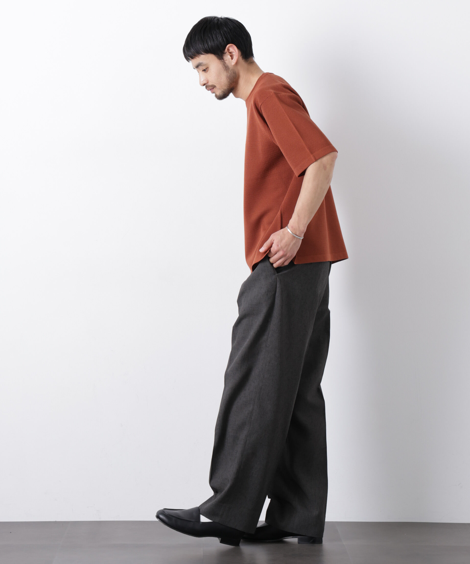 nano･universe「12ゲージドライニットTシャツ 半袖」|ニット・セーター|