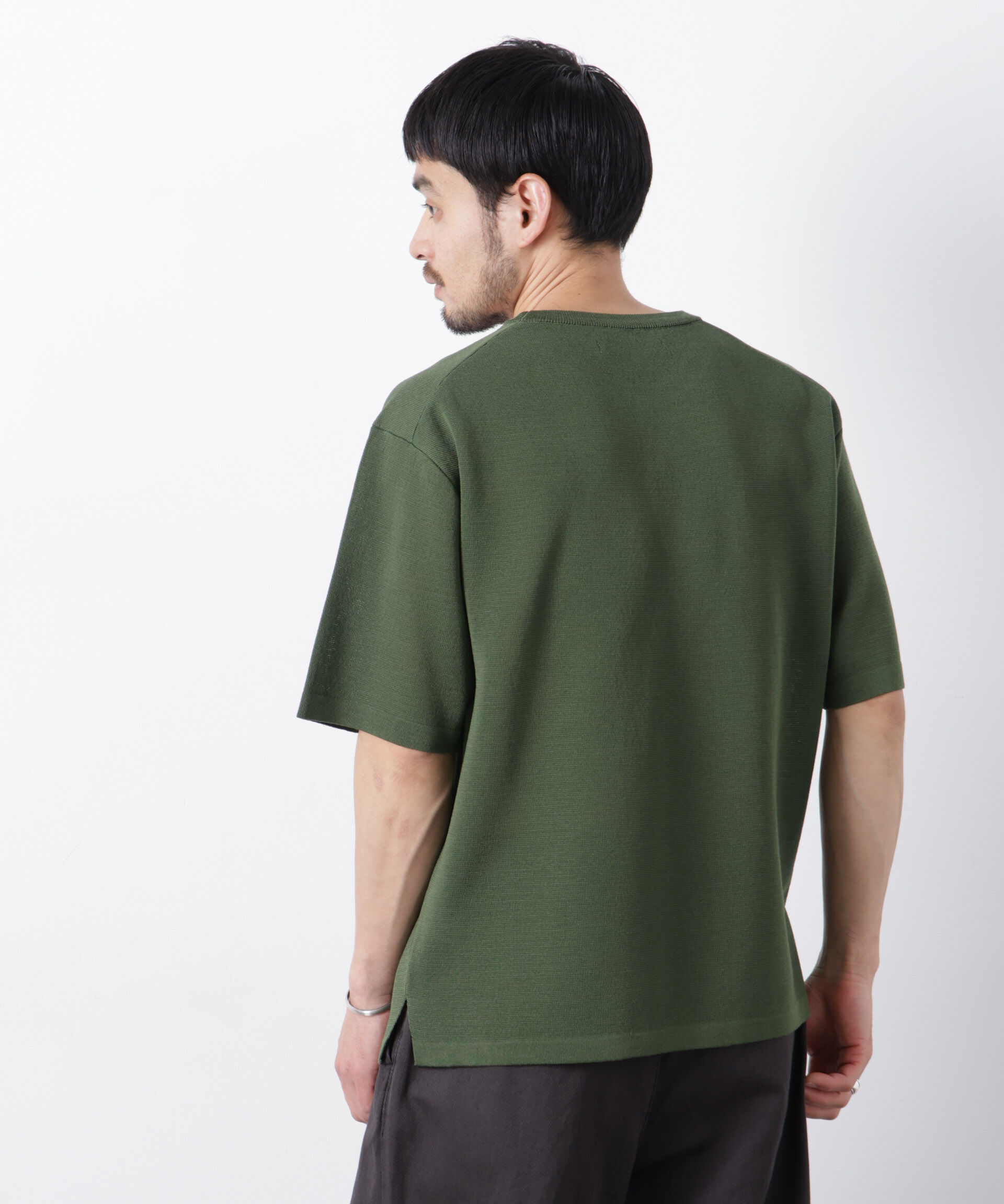 nano･universe「12ゲージドライニットTシャツ 半袖」|ニット・セーター|